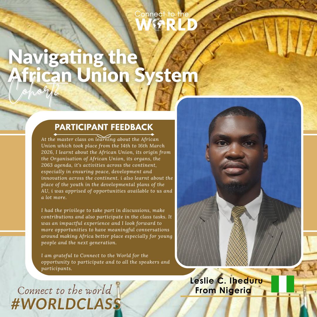 Participant feedback — Leslie C. Iheduru, Nigeria