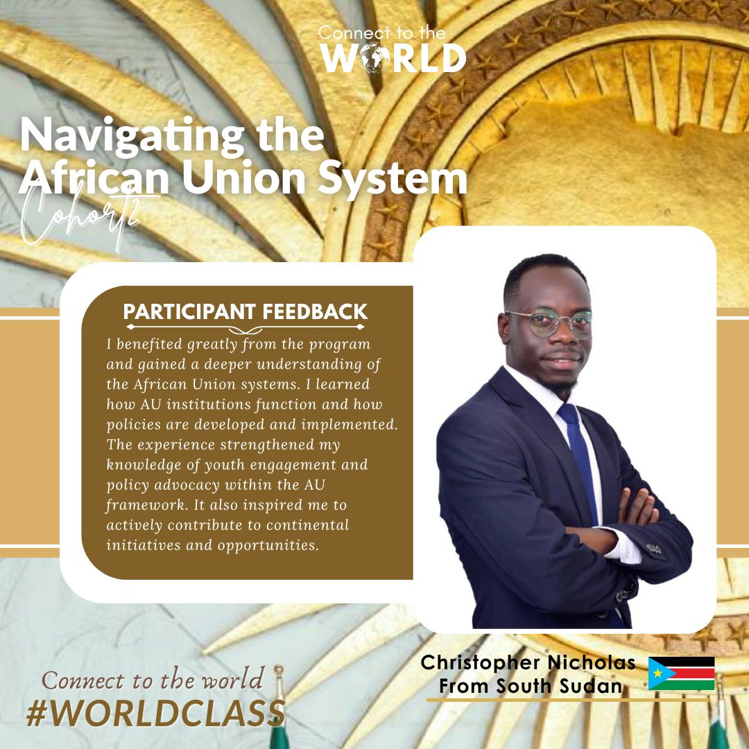 Participant feedback — Christopher Nicholas, South Sudan